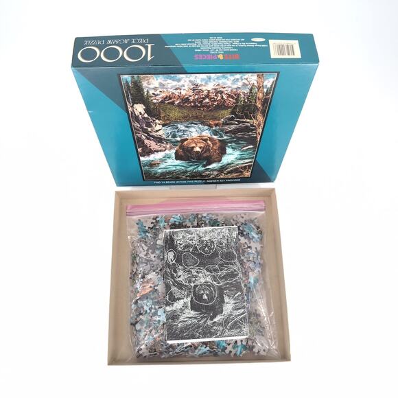 Bits & Pieces 1000 Piece Bear River by Steven Michael Gardner Jigsaw Puzzle -GUC - Picture 8 of 14